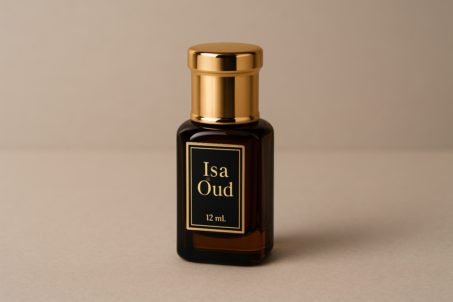 Make me 12 ml Oud bottle with print Isa Oud